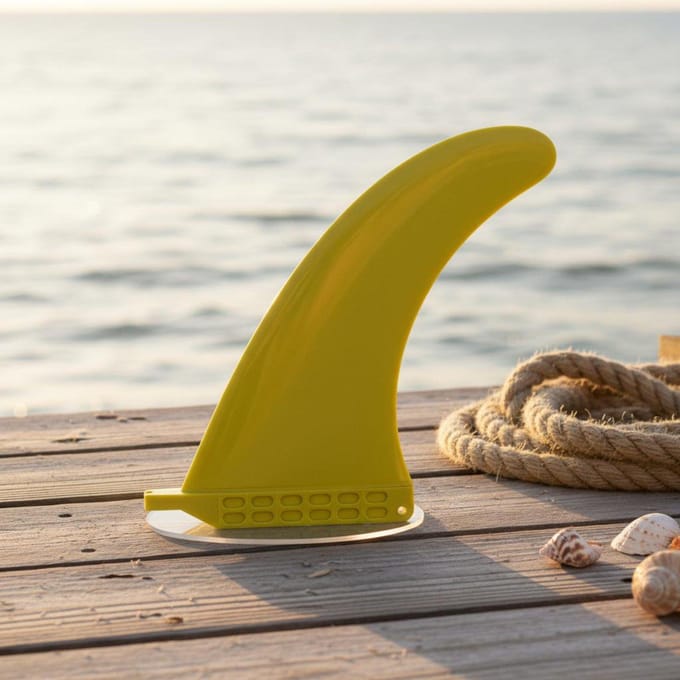 Single Fin Langdurige Nylon Constructie Enkele Surfplank Fin Watersportuitrusting Glasvezel Versterkt Voor Surfers brown