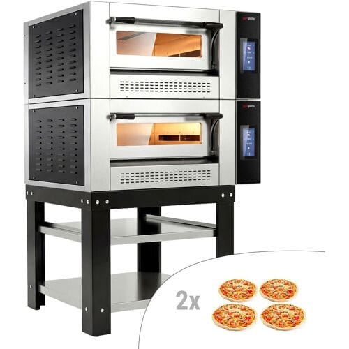GGM Gastro Gas Pizzaofen - 4+4x 30cm - Touch - inkl. Untergestell