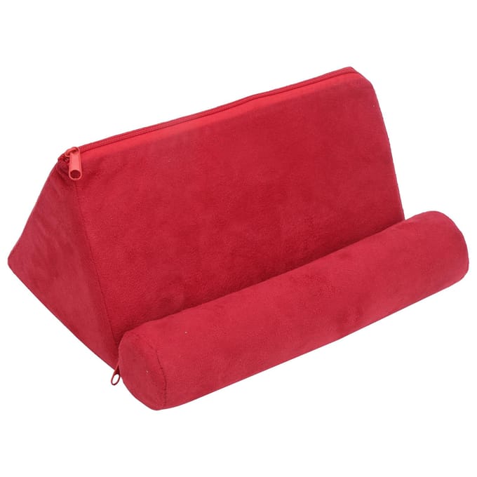 Support de Support de tablette d'oreiller, Support de téléphone portable, coussin de repos de lit, Support de lecture de tablette red