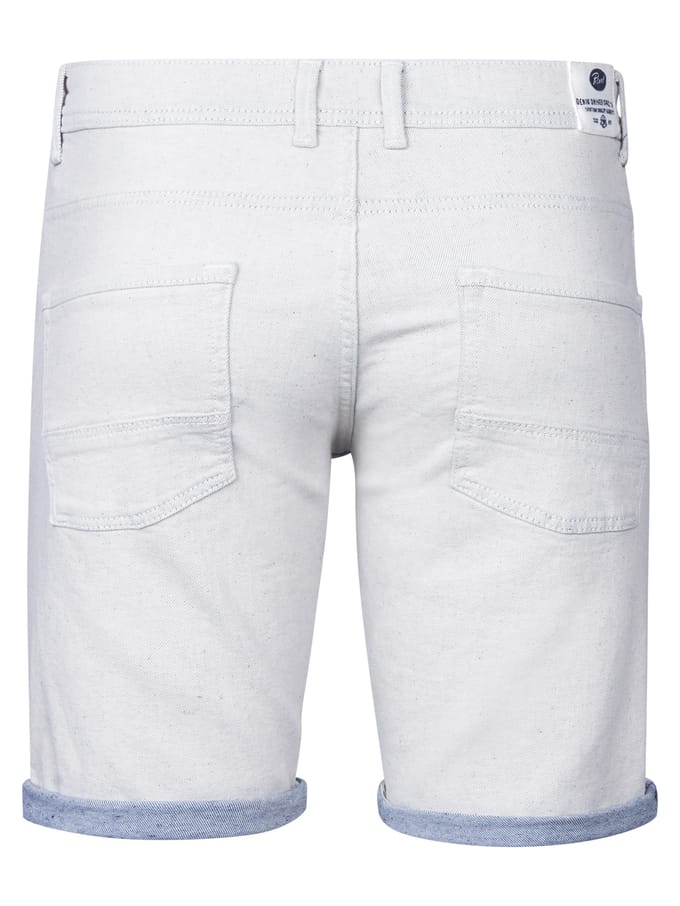 Petrol Industries - Heren Denim Short Clearwaterstone - Wit - Maat XXL