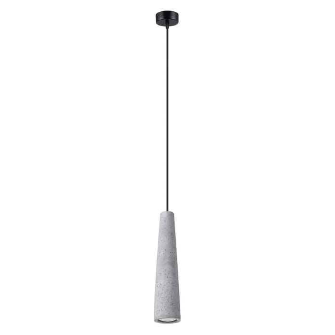 Sollux Lighting Plafondlamp Electra - GU10 - grijs - concreet - 8x8x125cm