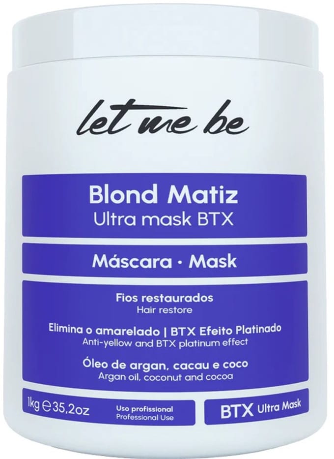 Let Me Be | Blond Matiz | BTX Ultra Mask voor Blond Haar | 1000 gr