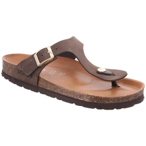 Rohde 5642 72 Teenslippers Nubuck Taupe Dames - Taupe - 38