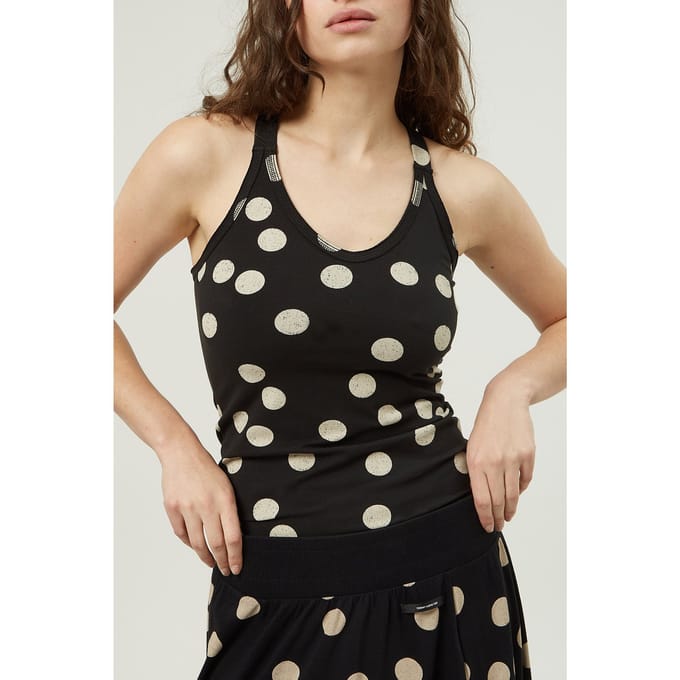 10DAYS Wrapper Polka Dot Black Größe: XXS | Tanktops Outlet | Damen | Schwarz
