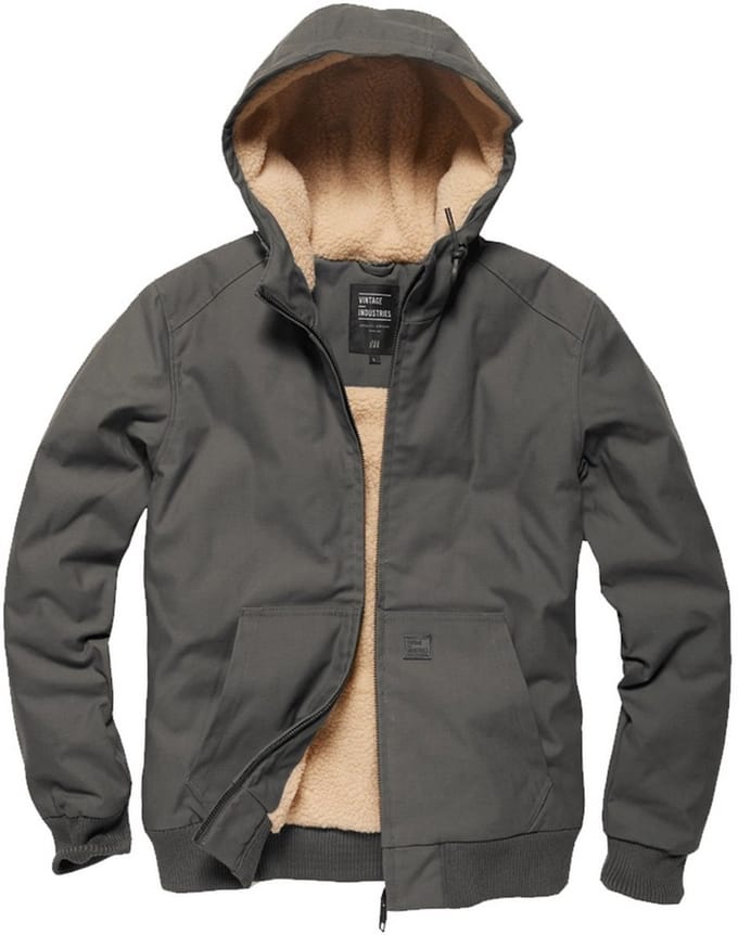 Vintage Industries Winterjas Datton Jacket Grey