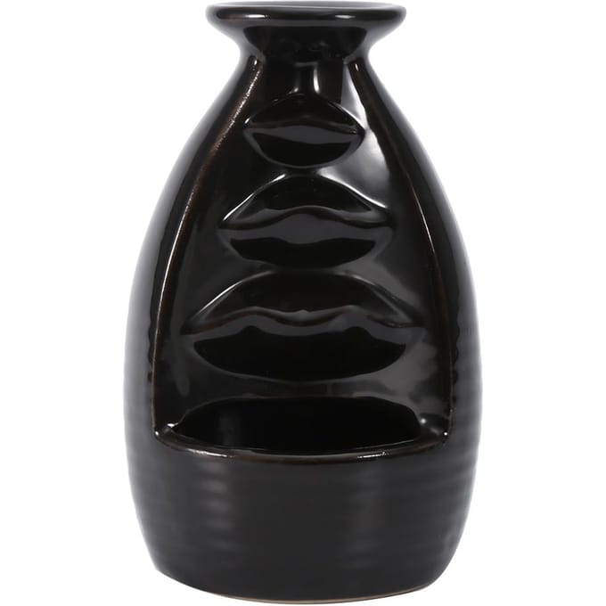 Keramiek Glazuur Wierookbrander Houder Standaard Kegels Backflow Wierookvat Huis black