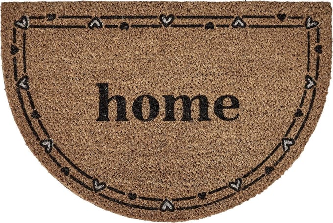 MD Entree - Deurmat - Kokosmat - Finesse - Hearts Border Home - 40 x 60 cm