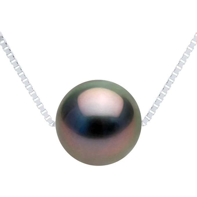 Ketting Echte Cultuur Tahiti Parel Rond 9-10 mm