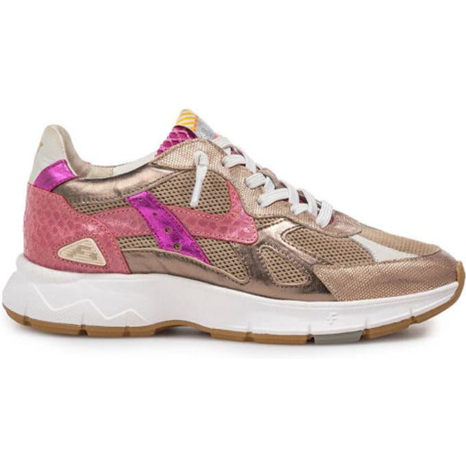 Floris Van Bommel Sfw-10152 Daysi Sneakers - Leer - Dames - Goudkleurig - Maat 37