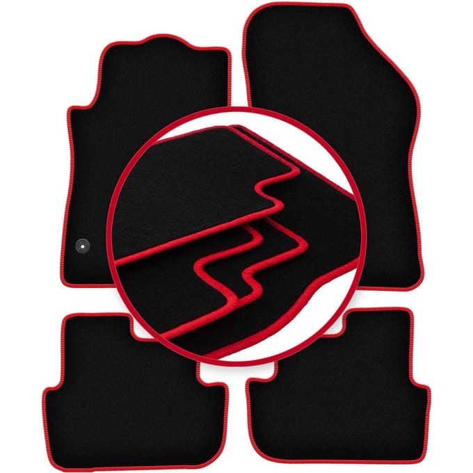 CARLUX-RED automatten voor: Peugeot 308 CC cabrio (2007-2013)