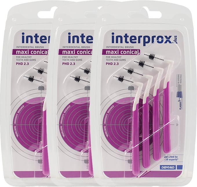 Interprox Plus Maxi - 4.2-5.7 mm - Paars - 3 x 4 stuks - Voordeelpakket