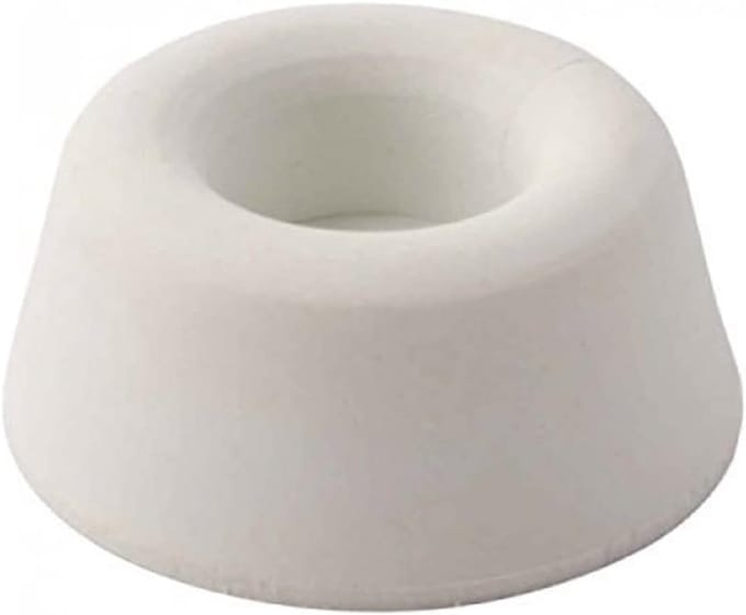 Toiletbril buffers - Zitbuffers meubels - Bescherming vloer - Set van 8 stuks - 19mm diameter - Wit