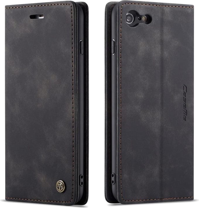 CaseMe Book Case - Geschikt voor iPhone 6 / iPhone 6s Hoesje - Zwart