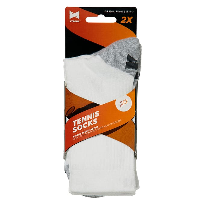 Xtreme Tennis / Padel Sokken 2-pack Multi White-45/47
