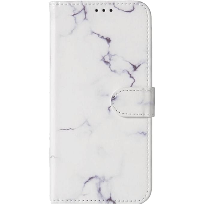 Comfycase Samsung Galaxy S10 Plus Marmer Bookcase Hoesje Wit