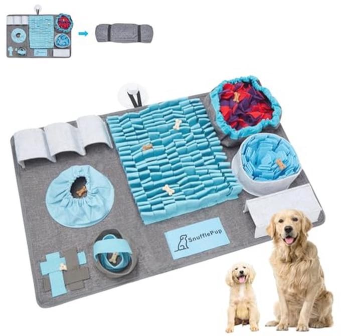 Interactieve Snuffelmat voor Honden - Mentale Stimulatie en Voerpuzzel