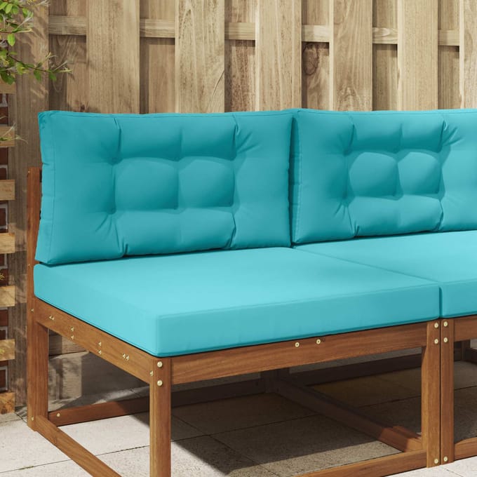vidaXL - Buitenbankkussen - Polyester - Turquoise - 80 - x - 80 - cm