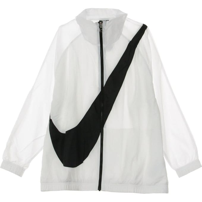 Dameswindjack W Swoosh Jkt Wvn Cb Wit/wit/zwart