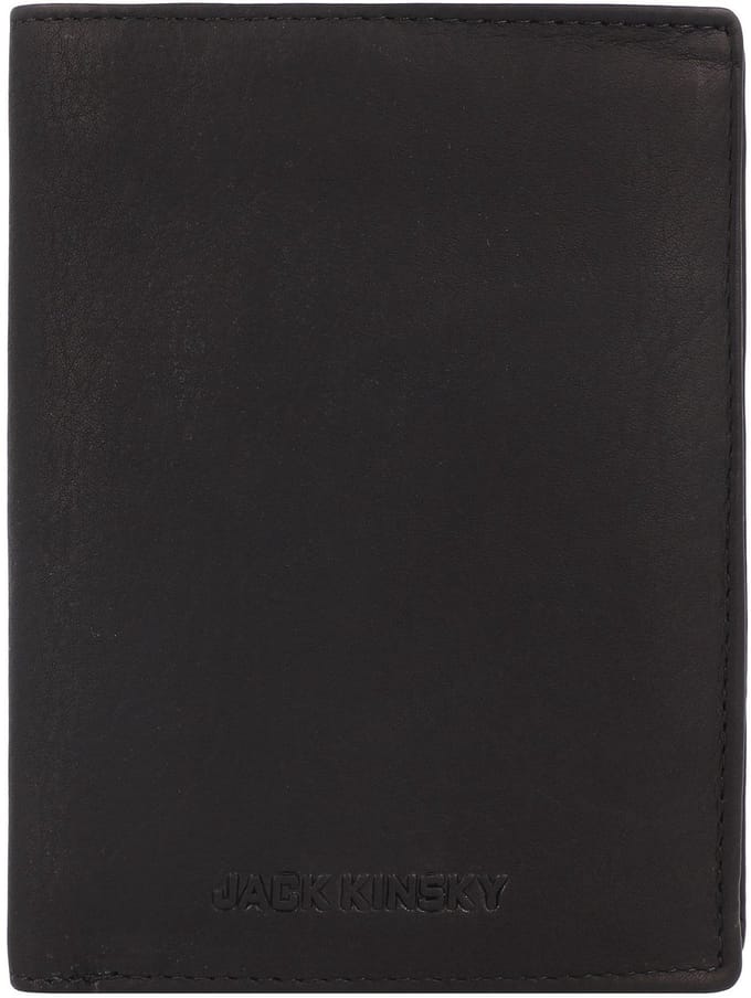 Jack Kinsky Aruba Portemonnee RFID-bescherming Leer 12.5 cm - Jongens - Horizontaal - schwarz