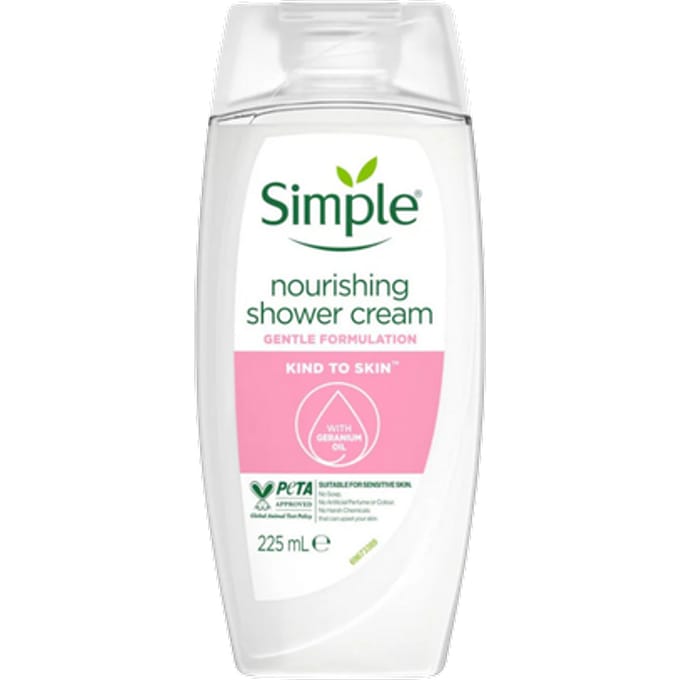Simple Kind To Skin Nourishing Shower Cream - 225 ml