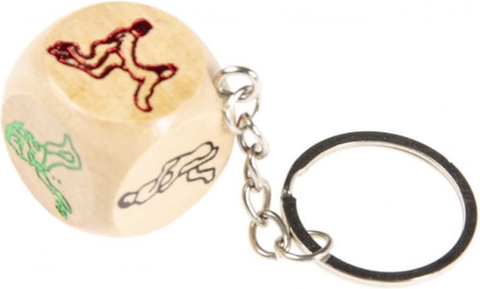 Kinky Pleasure Sleutelhanger Kamasutra Dobbelsteen 1 Stuk