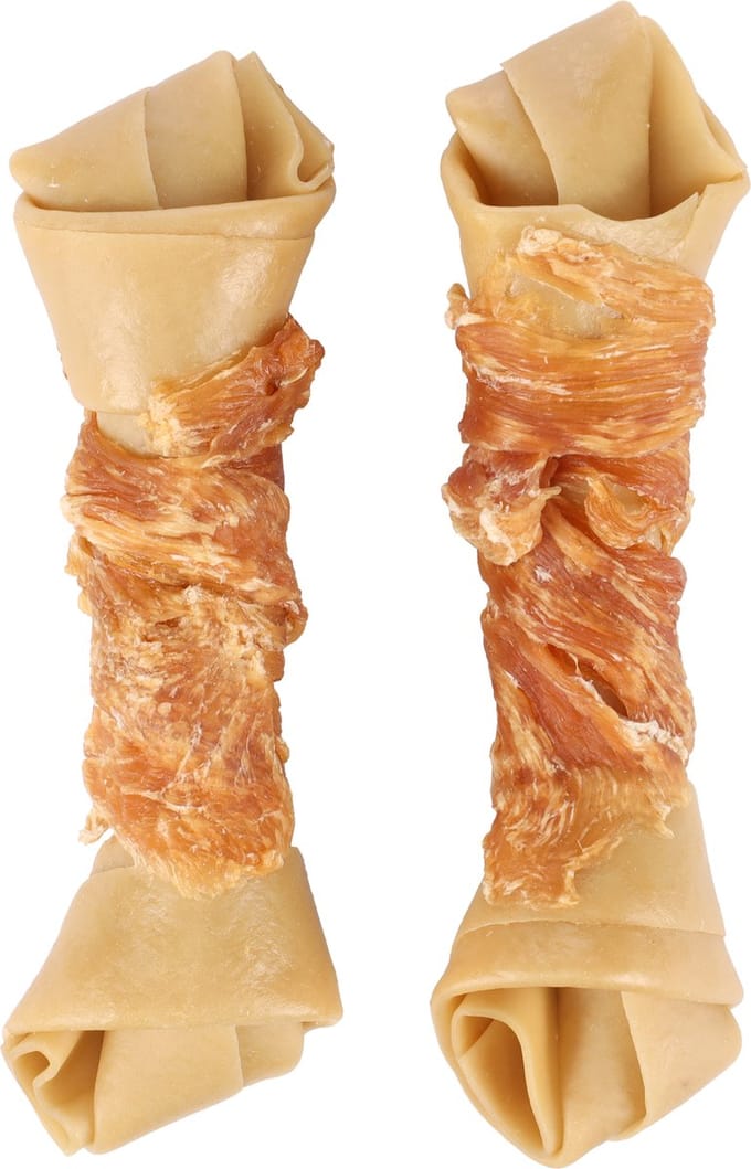 ZERO RAWHIDE GEKNOOPT BEEN MET KIP 14CM 2ST 120GR