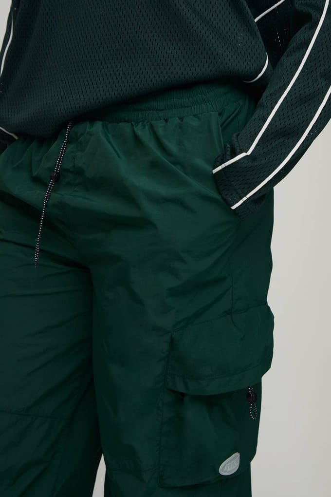 Baggy Fit Cargo Utility Trainingsbroek | Forest | Size Small