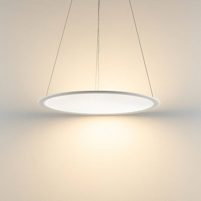Deko-Light LED hanglamp PANEL, wit, Ø 63 cm, metaal, CCT, dimbaar, 50 W
