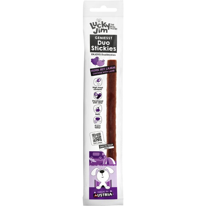 Voordeelpakket: 3x15g Lucky Jim DuoStickies kip met lam hondensnacks