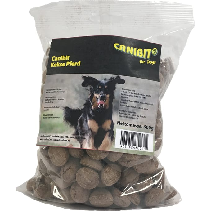 3x600g koekjes paard Canibit Hondensnacks