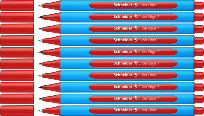Schneider balpen - Slider Edge - F - rood - 10 stuks - S-152002-10
