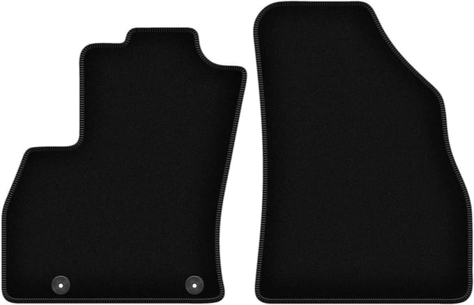 Wielganizator WLG-BASIC Serie - Velours Automatten - Fiat Qubo Kombivan - Zwart - Voor
