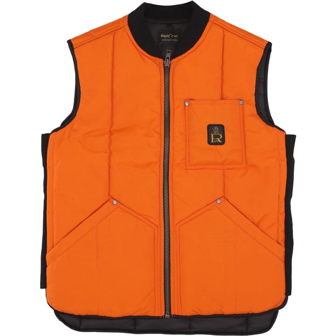 Heren koelkastvest oranje