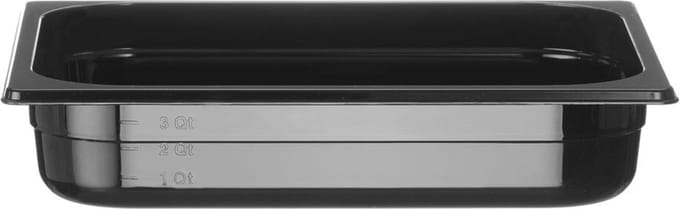 HENDI Gastronorm container – polycarbonaat – 4L – zwart – 325x265x65 mm