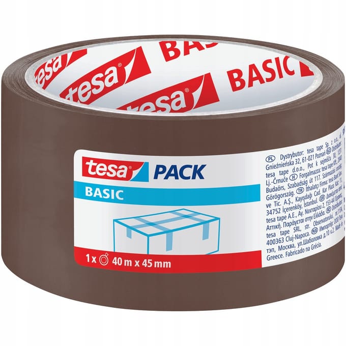 Tesa Verpakkingstape Bruin 40m x 45mm - Sterke Acryltape