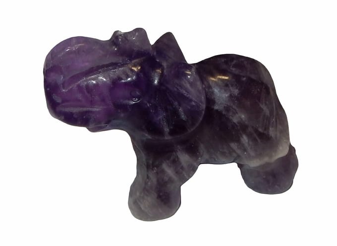 Miniatuur Olifant Amethist Groot