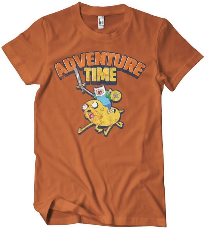 Adventure Time Gewassen T-shirt Burnt/Oranje