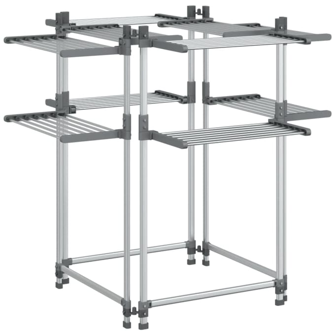 vidaXL Wasrek 107x107x120 cm aluminium
