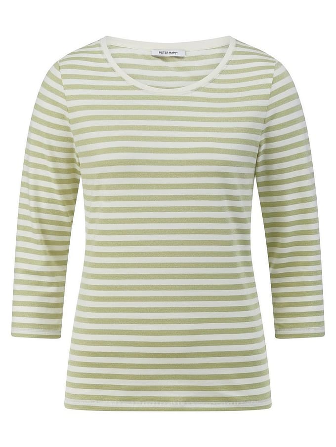 T-shirt ronde hals Van Peter Hahn groen