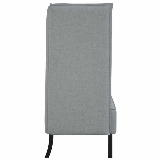 vidaXL - Hoog - rugbank - 101cm - Lichtgrijs - Stof