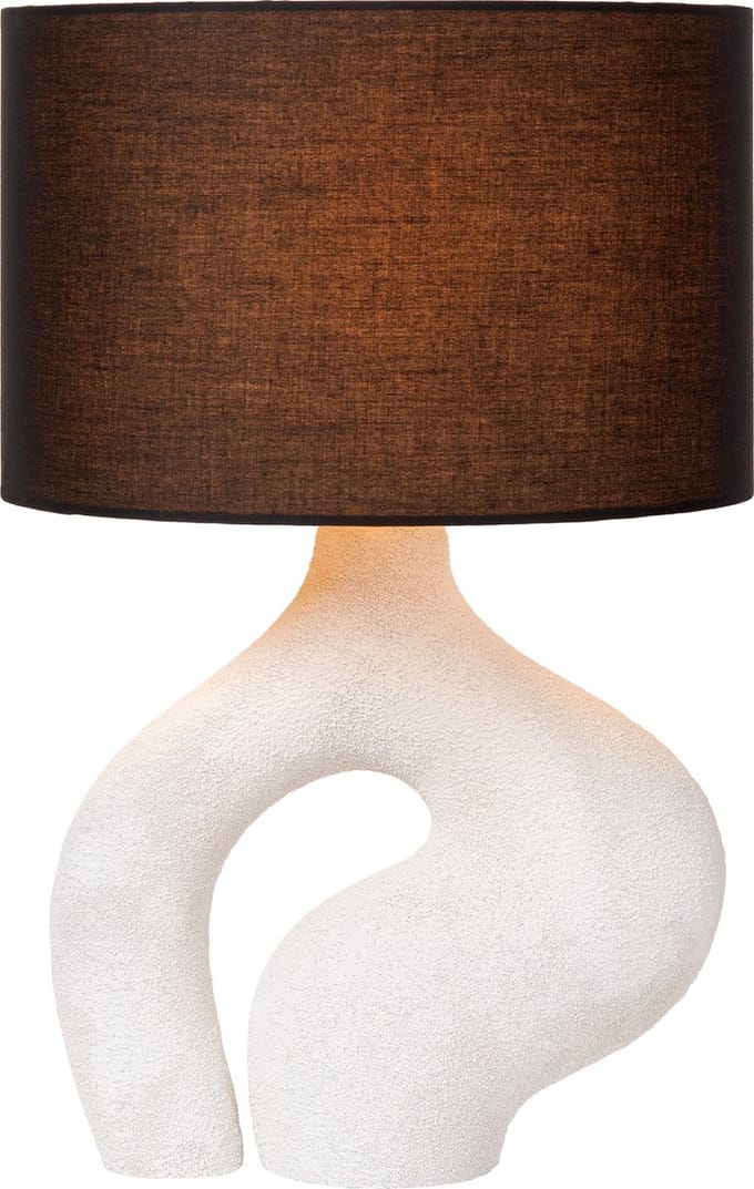 Lucide FORMA - Tafellamp - 1xE27 - Wit - Japandi
