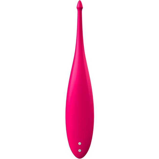 Satisfyer, oplegvibrator, tip vibrator, 'Twirling Fun', 17,5 cm, waterdicht, oplaadbaar, lichaamsvriendelijke siliconen