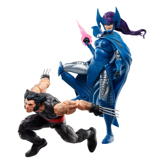Verzamelaarsbeeldje Hasbro Wolverine 50th Anniversary Marvel Legends Wolverine & Psylocke (x2)