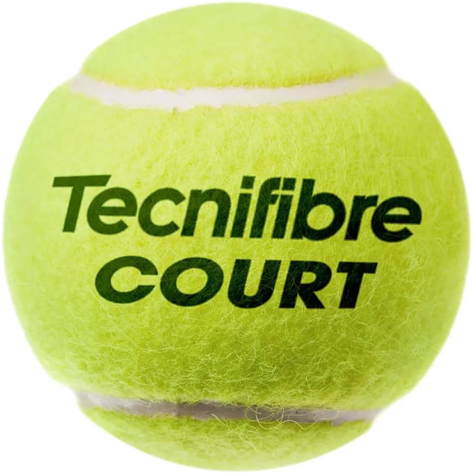 Bipack van 4 tennisballen Tecnifibre Court