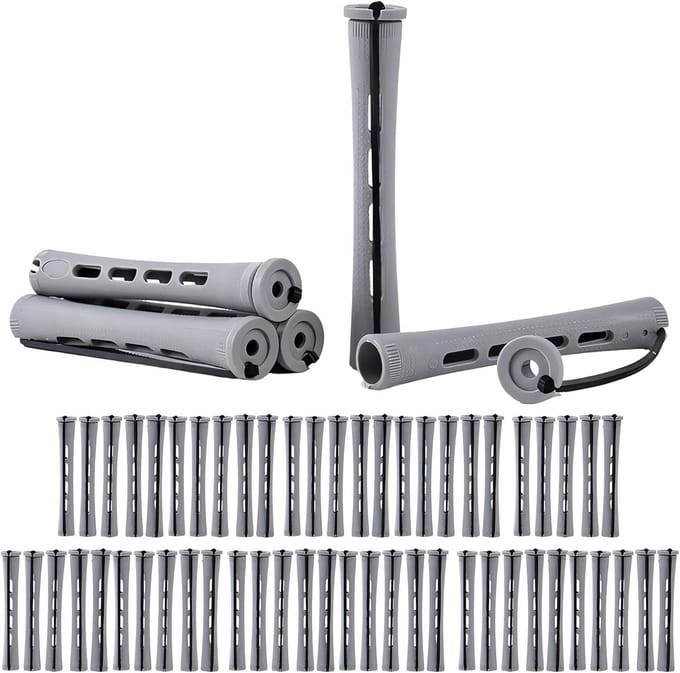 Haarrollers Set - Krulstaven Krultang - Haar Stylen - 60 Stuks - 8.2x1.5x1.5 cm