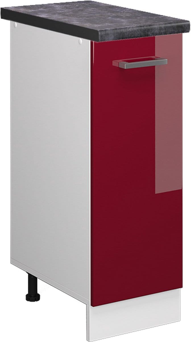 Vicco R-Line Apotheekkast – 30 cm, WB Antraciet Rode hoogglans