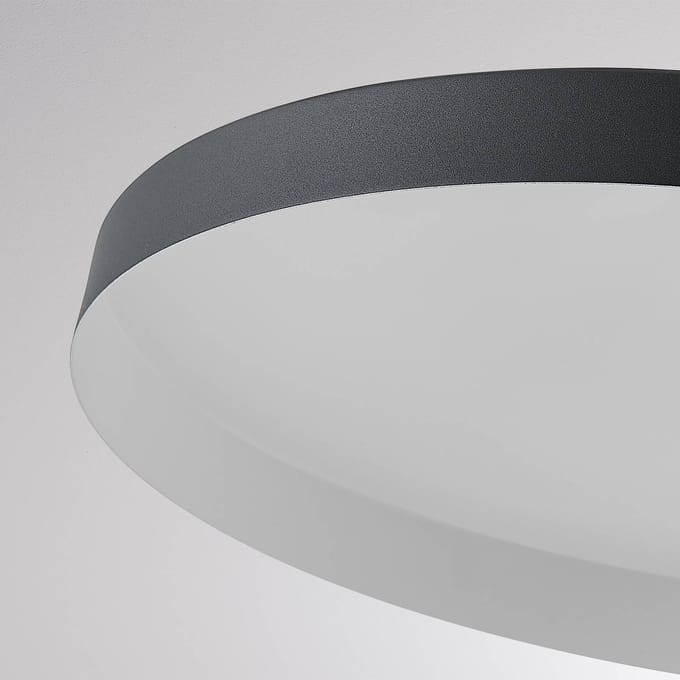 Molto Luce LED-railpendel LORA III, zwart Ø 36 cm 40° CCT 3-fasig