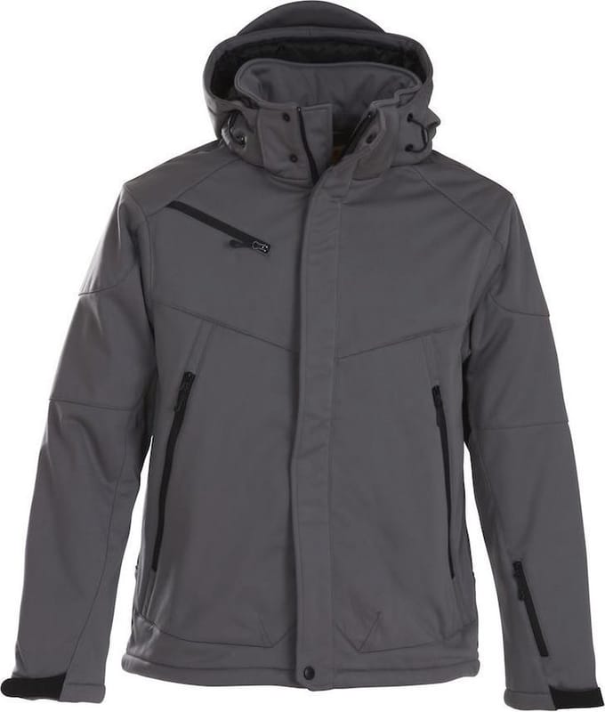 Printer JACKET SOFTSHELL SKELETON 2261035 - Staalgrijs - L