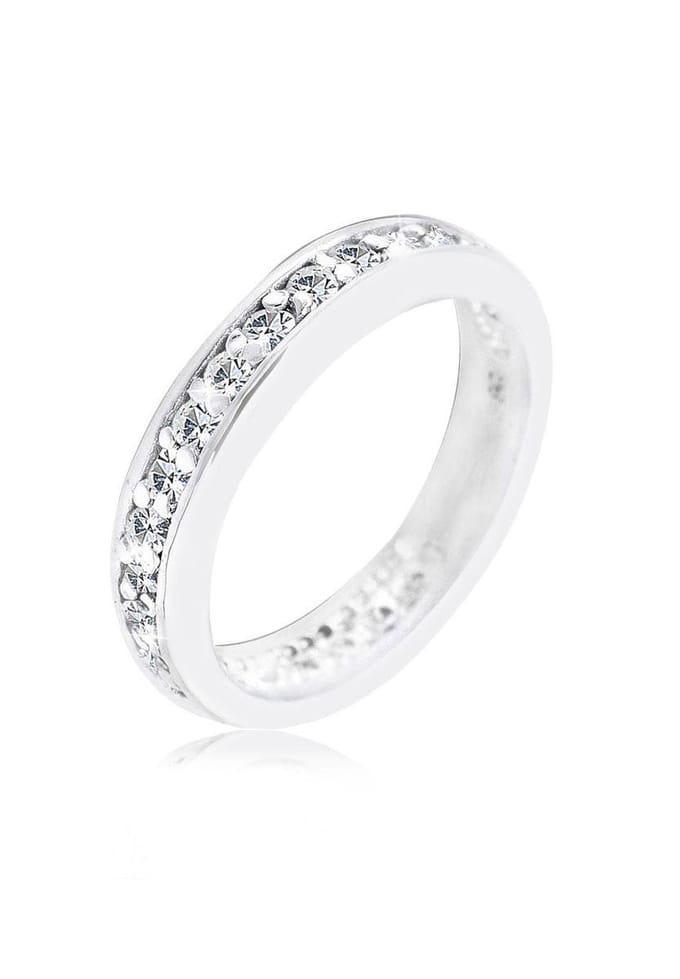 Elli - Ring - Dames verlovingssieraden met kristallen in 925 sterling zilver - Dames
