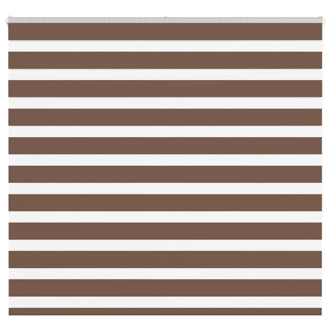 vidaXL - Zebra - rolgordijn - 165x150 - cm - stofbreedte - 160,9cm - polyester - bruin